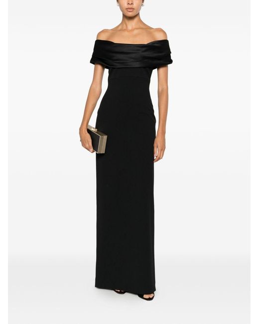 Solace London Black Adele Maxi Dress