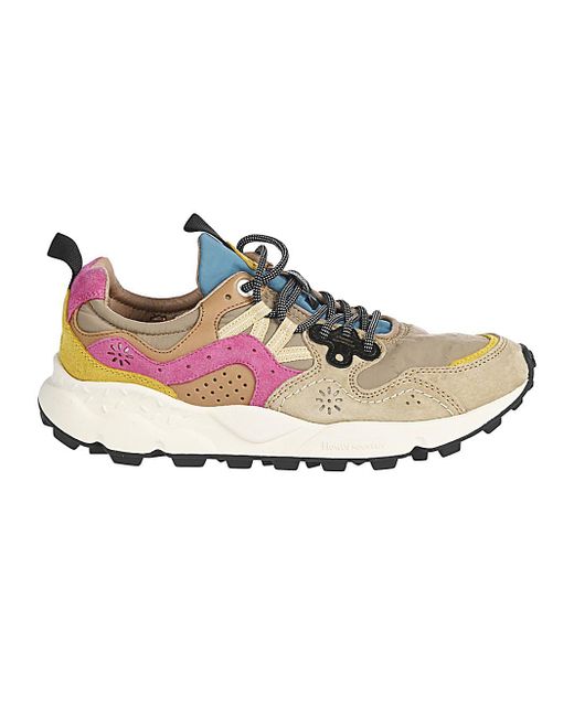 Flower Mountain Multicolor Yamano 3 Woman Suede Sneakers