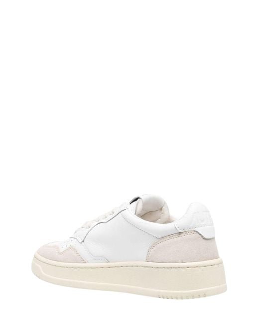 Autry White Medialist Low Sneakers
