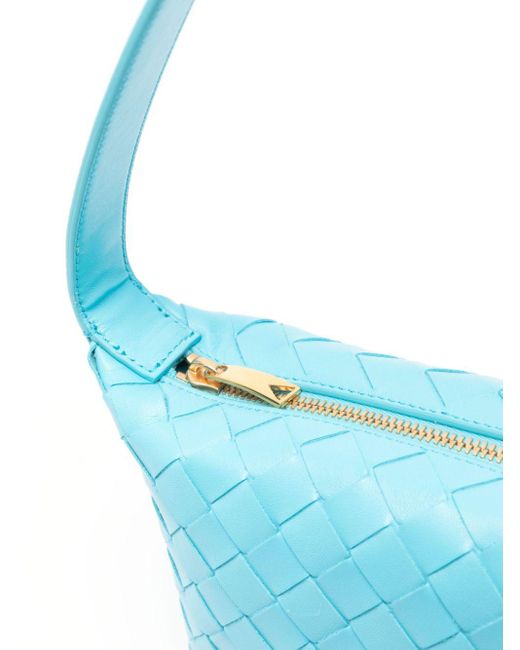 Bottega Veneta Blue Wallace Candy Leather Bag