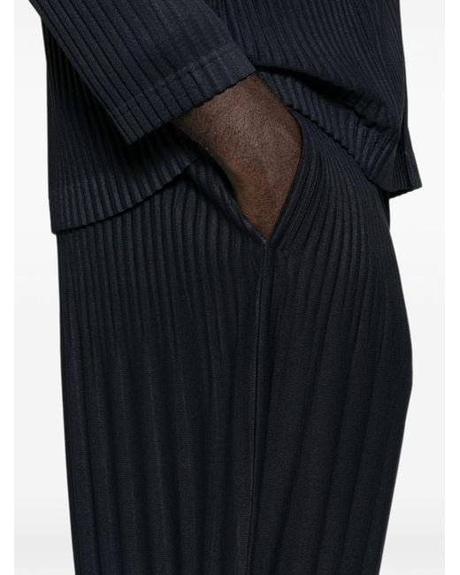 Homme Plissé Issey Miyake Blue Pleated Trousers for men