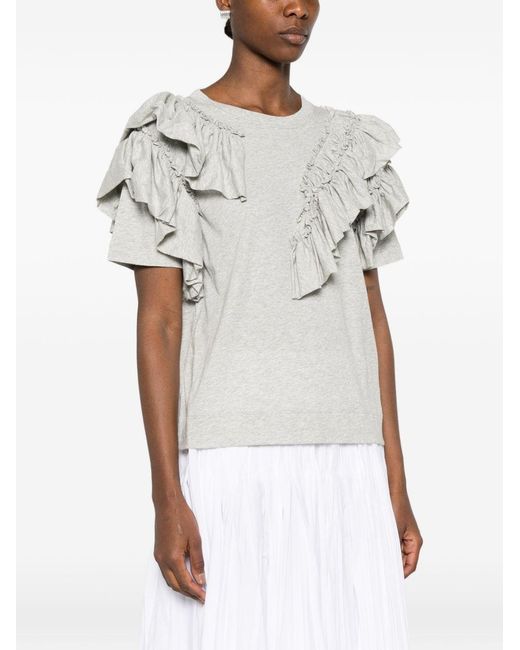 Dries Van Noten Gray Humey Cotton T-Shirt