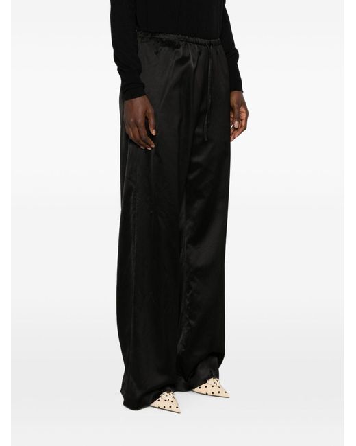Dries Van Noten Black Puvis Straight Trousers