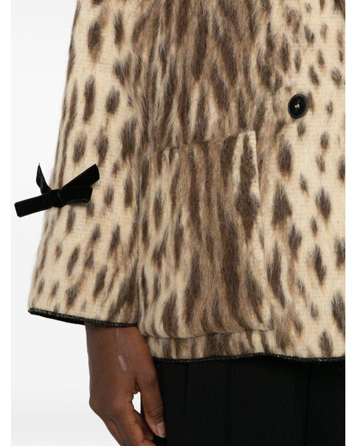 Forte_forte Natural Wool Blend Double-Breasted Jacket