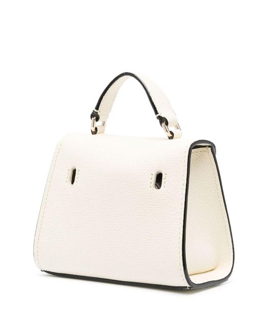 Valextra White Iside Leather Beltbag