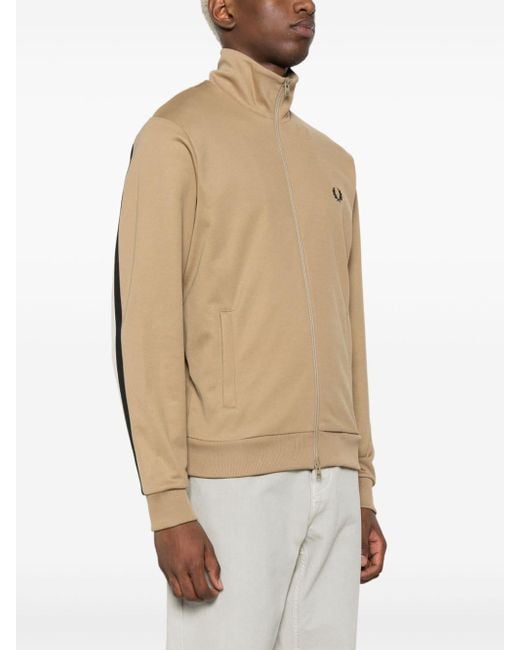 Fred Perry Natural Embroidered-logo Sport Jacket for men