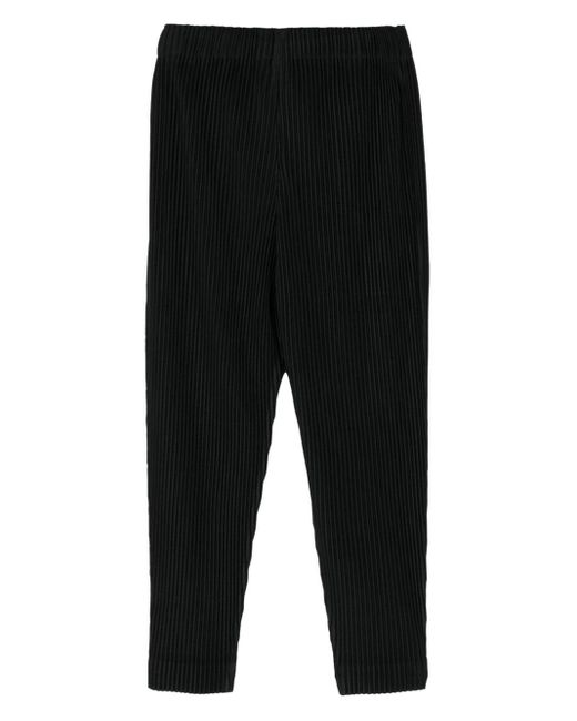 Pantalone Plissettato di Homme Plissé Issey Miyake in Black da Uomo
