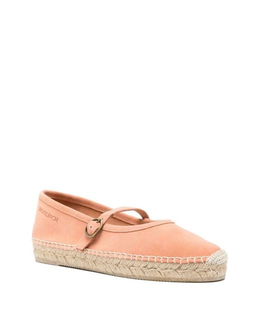 Woolrich Pink Suede Leather Ballets