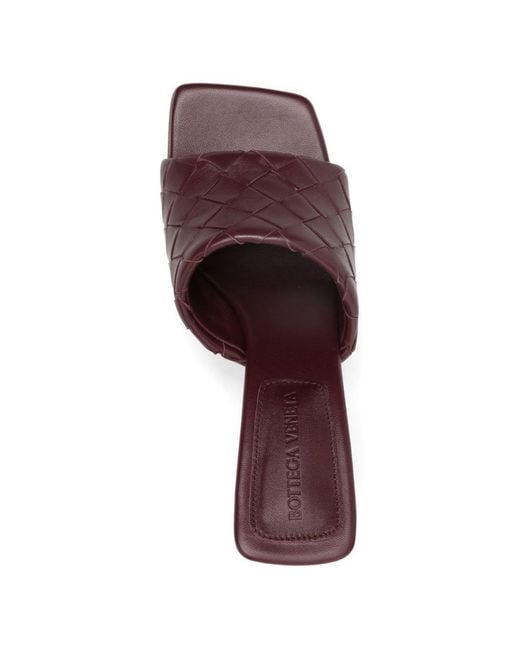 Bottega Veneta Purple Parco Leather Mules