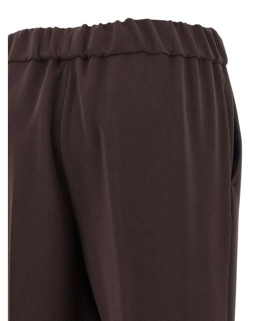Alberto Biani Brown Wide-Leg Trousers