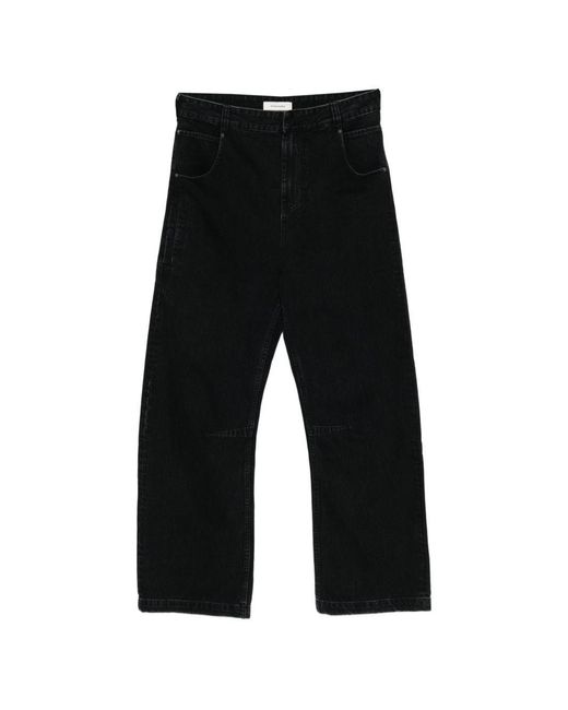 Entire studios Black Cotton Jeans for men