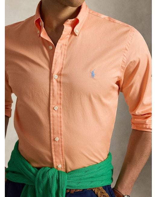 Polo Ralph Lauren Orange Classic Cotton Shirt For for men