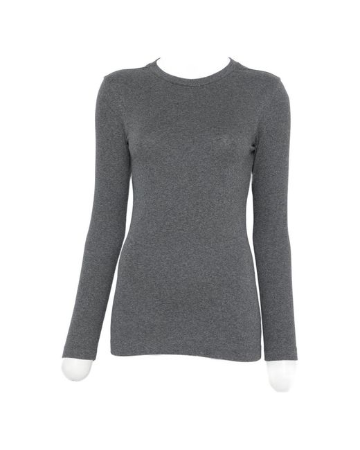 Brunello Cucinelli Gray Cotton Crewneck Sweater