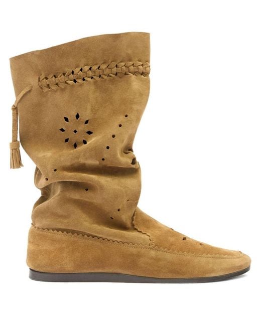 Isabel Marant Brown Welky Leather Boots