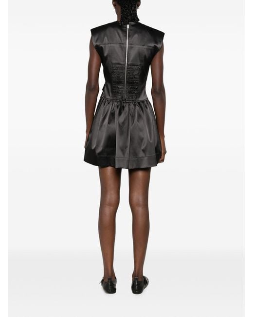 Ganni Black Corset Mini Dress