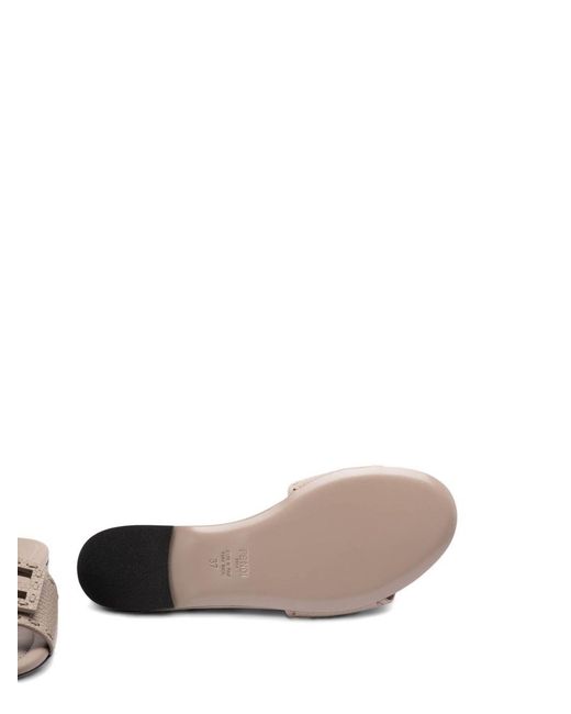 Fendi Multicolor Baguette Leather Sandals