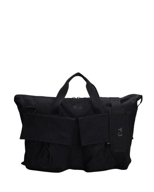 Y-3 Black Tote Bag for men