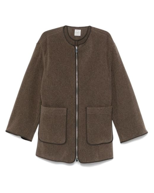 Giacca Con Zip di Totême  in Brown