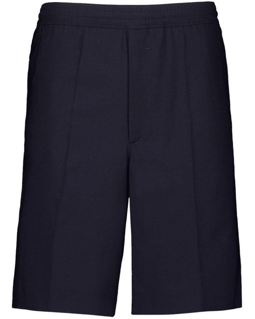 Givenchy Blue Wool Bermuda Shorts for men