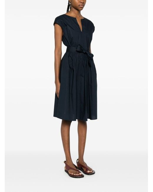 Woolrich Blue Cotton Short Dress