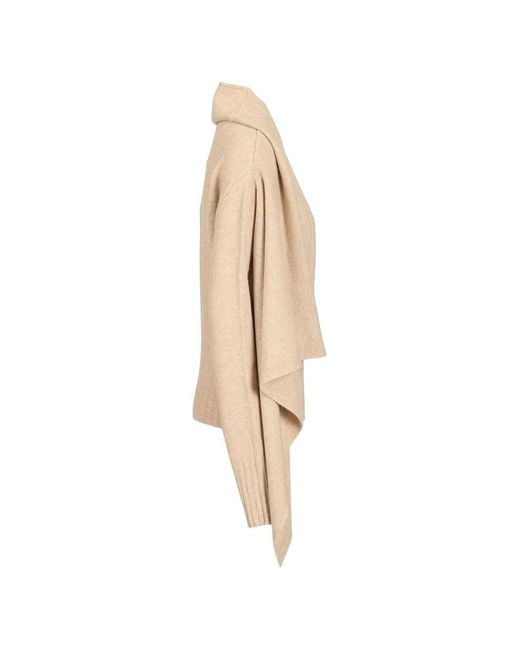 The Attico Natural Wool Scarf Sweater