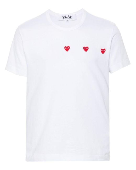 Comme des Garçons White Graphic Crew Neck T-Shirt
