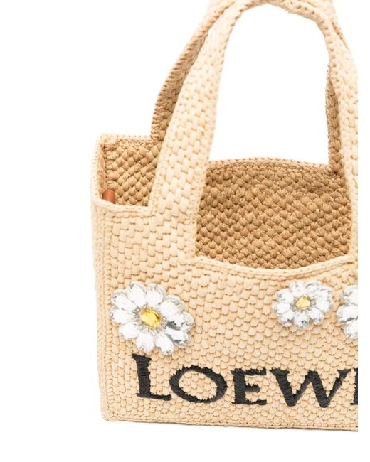 Loewe Natural Loewe Font Daisy Mini Tote