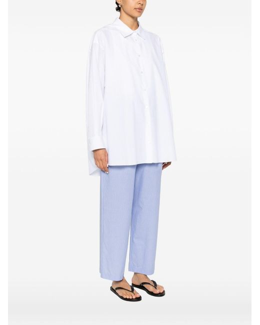 The Row White Luka Cotton Shirt