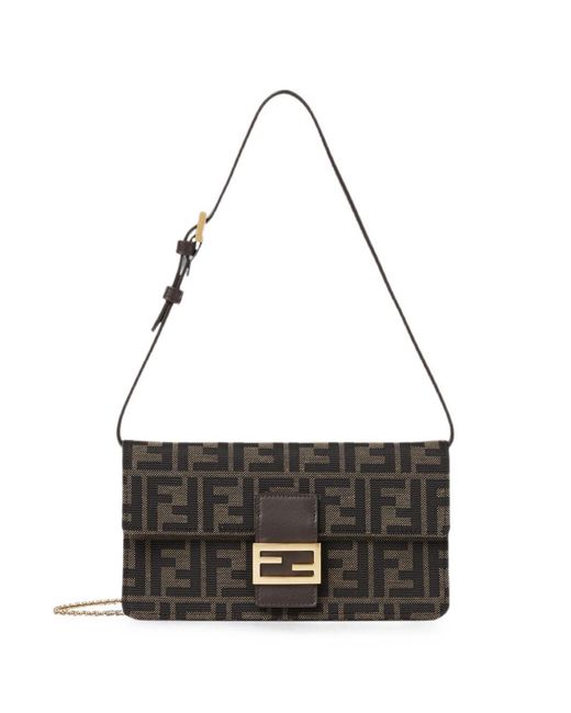 Fendi White Tube Ff Wallet On Chain