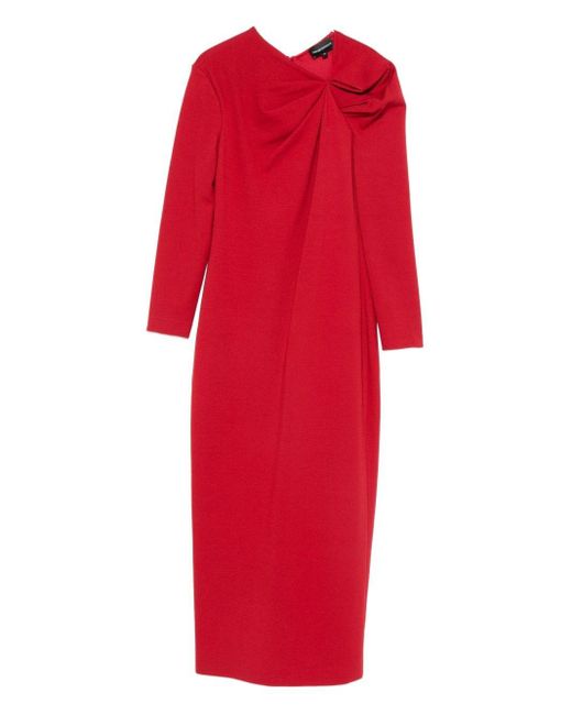 Emporio Armani Red Midi Dress
