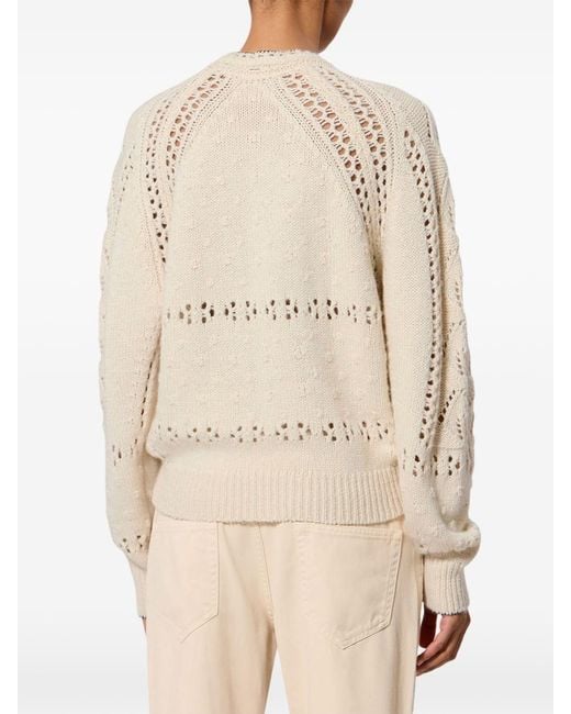 Isabel Marant Natural Luce Wool And Cotton Sweater