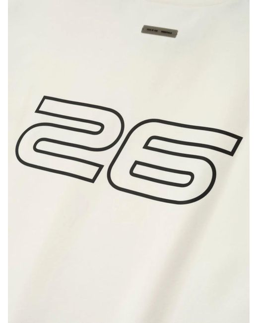 Essentials White Ponte 90S T-Shirt for men