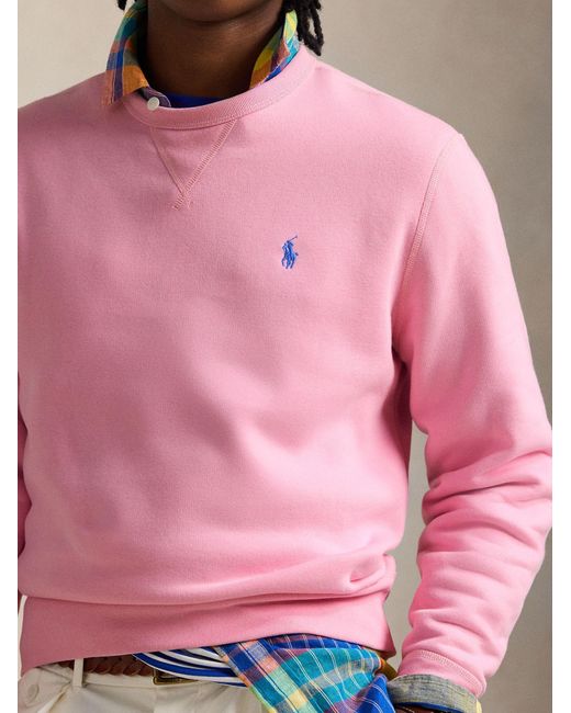 Polo Ralph Lauren Pink The Rl Fleece Sweatshirt for men