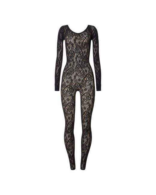 Wolford Black Infinite Rose Jumpsuit