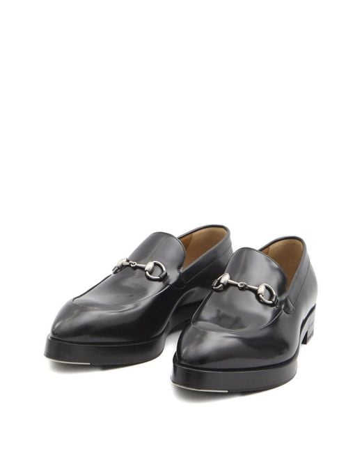 Gucci Black Moccasin With Clamp for men