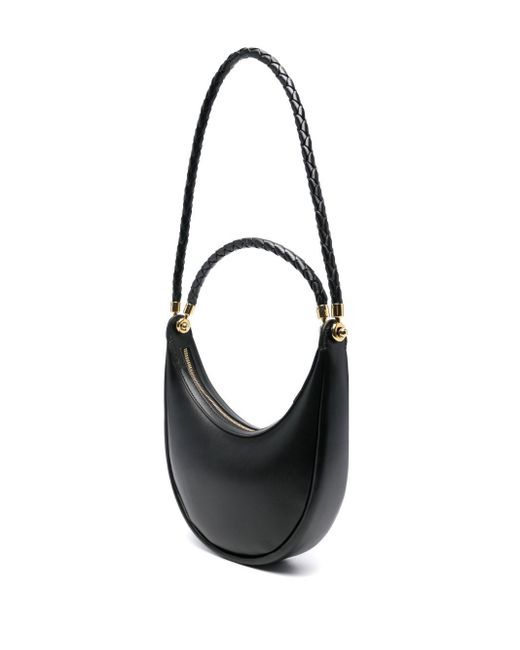 Bottega Veneta Black Hula Hoop Leather Handbag