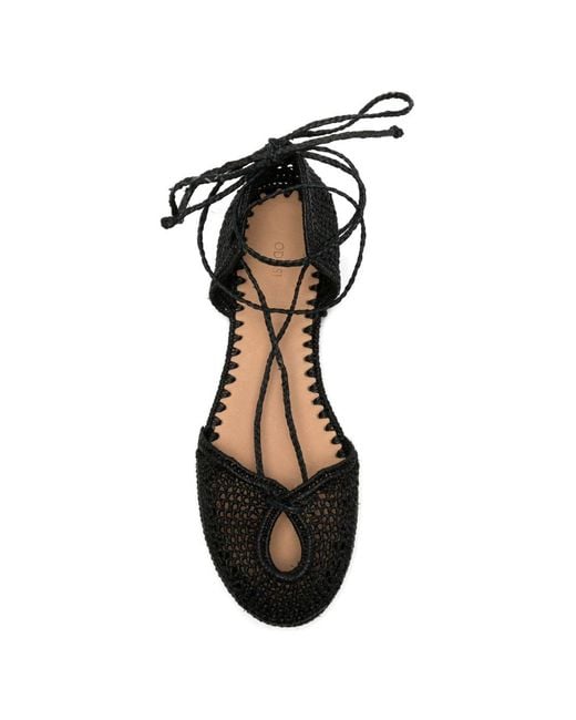 Odissi Black Lima Rafia Espadrilles