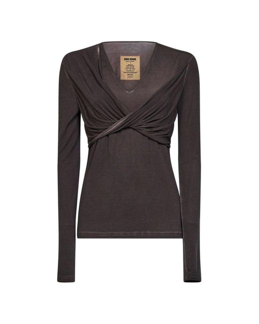Uma Wang Black Twisted Top