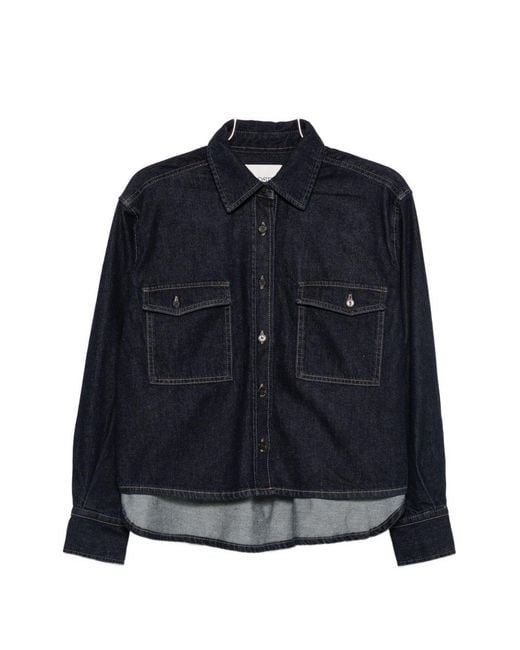 Closed Blue Boxy Fit Denim Shirt