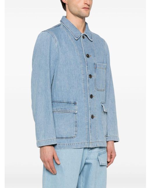 Dries Van Noten Blue Denim Jacket for men