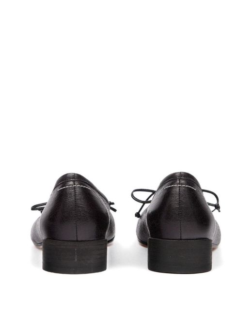 MM6 by Maison Margiela Brown Leather Ballets