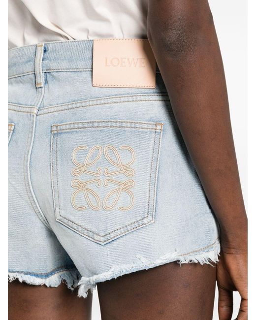 Loewe Blue Denim Cotton Shorts