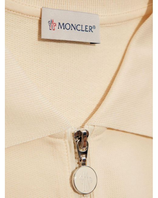 Moncler Natural Logo-Appliqué Cotton Dress