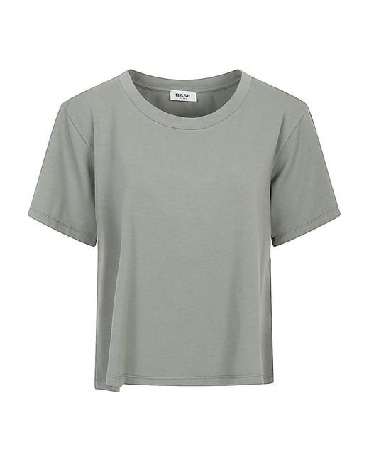 Base London Gray Cotton T-Shirt