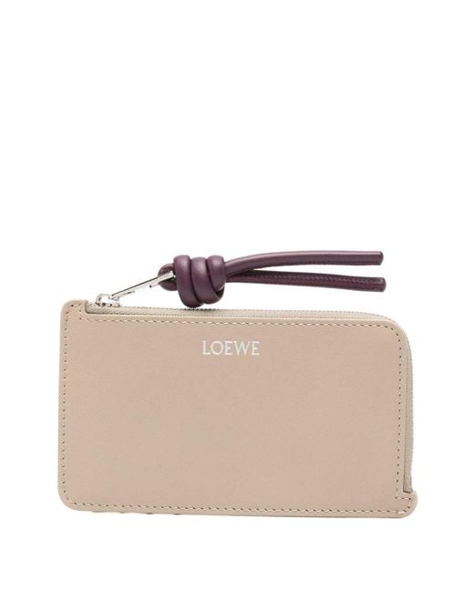 Loewe Natural Knot Leather Card Case