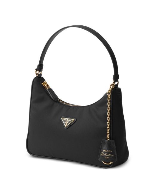 Prada Black Re-Edition 2005 Re-Nylon E Saffiano Mini Bag