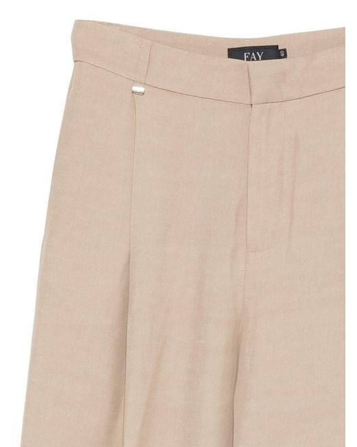 Fay Natural Cotton Trousers