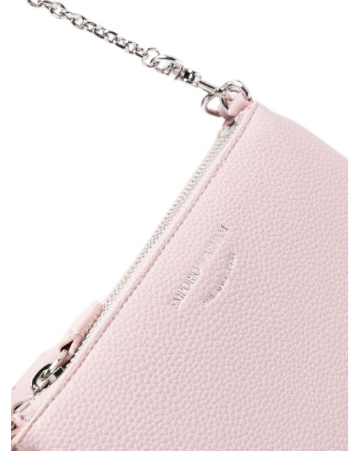 Emporio Armani Pink Logo-print Cross Body Bag