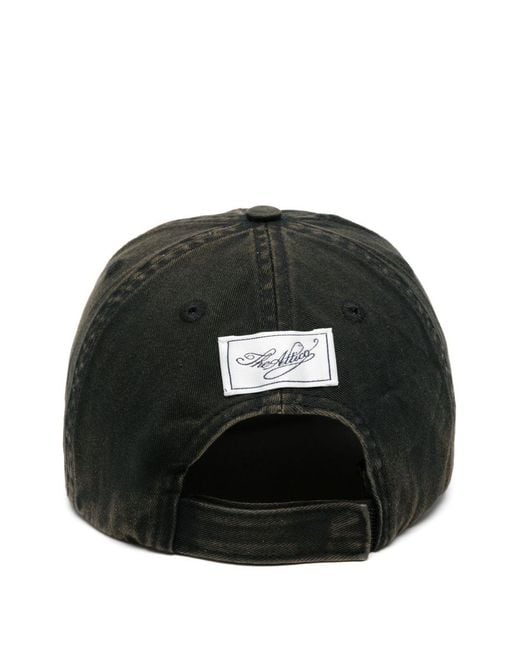 The Attico Black Logo Baseball Cap
