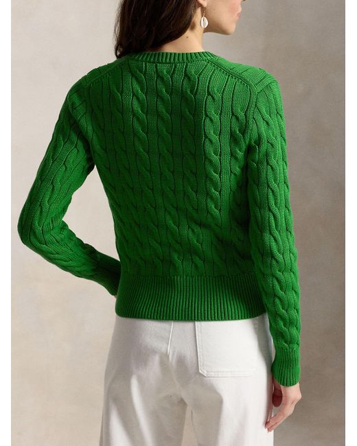 Polo Ralph Lauren Green Cardigan With Logo